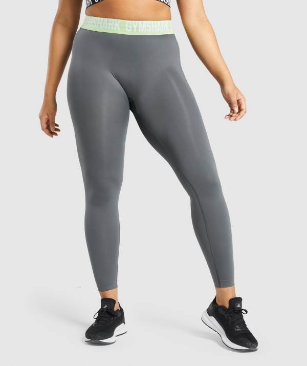 Damske Legíny Gymshark Fit Seamless Tmavo Siva | YX4835297